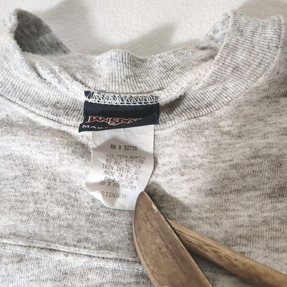 Vtg Jansport Sweatshirt L XL USA 90s Research Development Crest Puffed Graphic - Picture 9 of 9